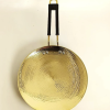 26 cm Pure Brass Hammered Roti Tawa Teflon Free Non-Toxic Tawa for Roti with PVC Handle.